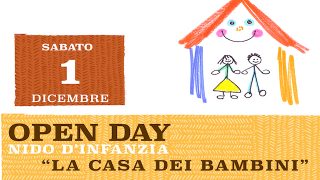 Per La Casa dei Bambini è di nuovo tempo di open day: a dicembre il nido apre le porte al pubblico